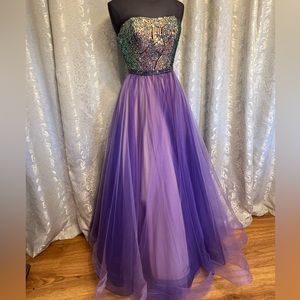 Purple Multi Dress Madison James 20-394